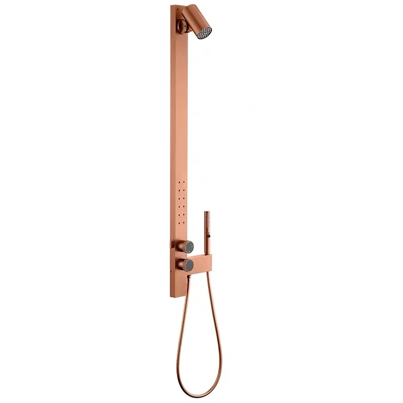Wall Mounted Brass Waterfall Rainfall SPA Shower Set Multifunctional Bath & Shower Faucets for the Bathroom