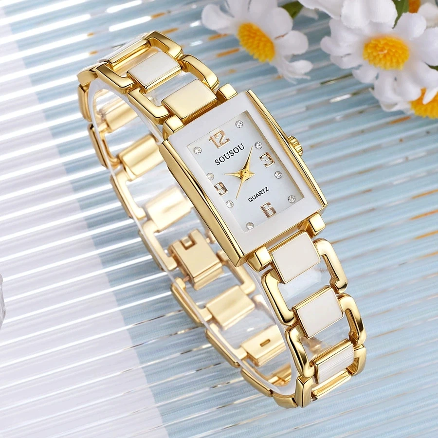 New Fashion Luxury Woman Crystal Bracelet Watch Ladies High Quality Wristwatch Women Stainless Steel Quartz Watches Reloj Mujer