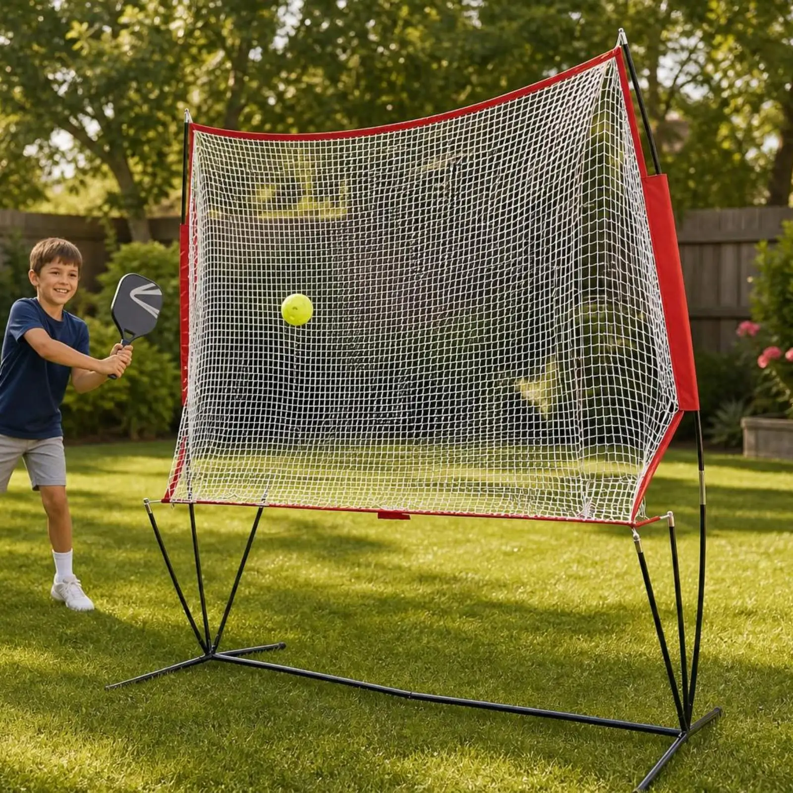 Ball Training Machine Easy Setup Reaction Net High Stability Practice Aid for Outdoor Coaching and Skills