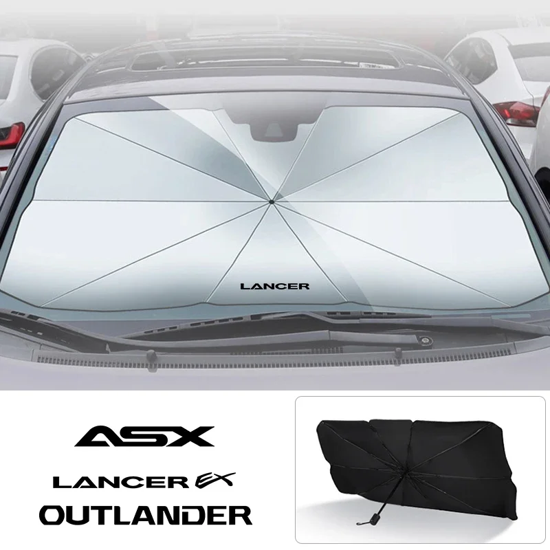 Car Windshield Sunshade Umbrella For Mitsubishi Outlander Lancer 9 EX ASX Pajero L200 Colt Eclipse Ralliart Delica auto parts