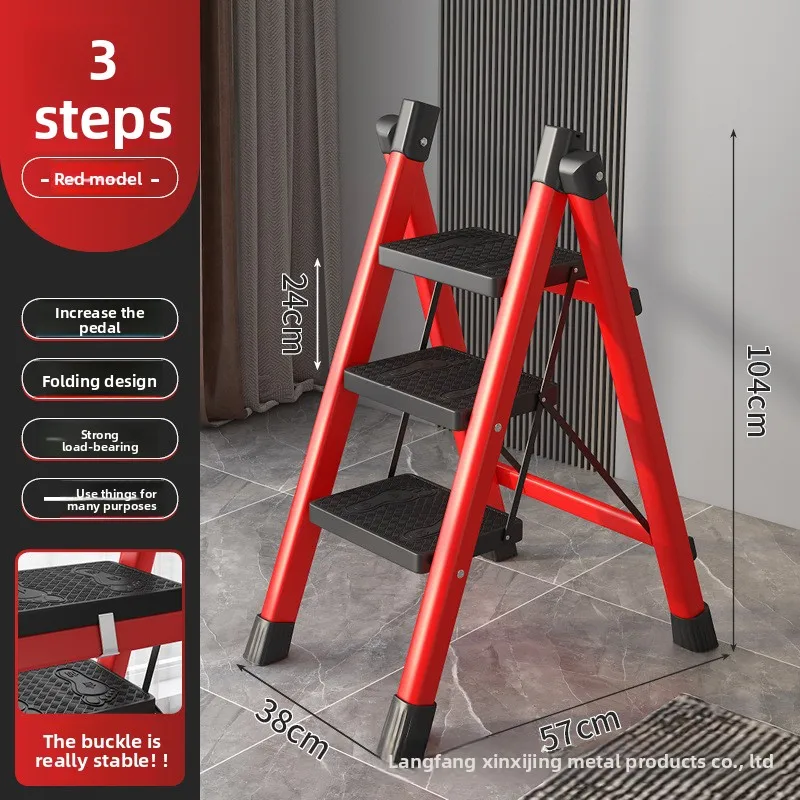 Household Steps Ladder Multi Aluminum Folding Step Stool Versatile A Frame Ladder Household Use Folding Laddera Function