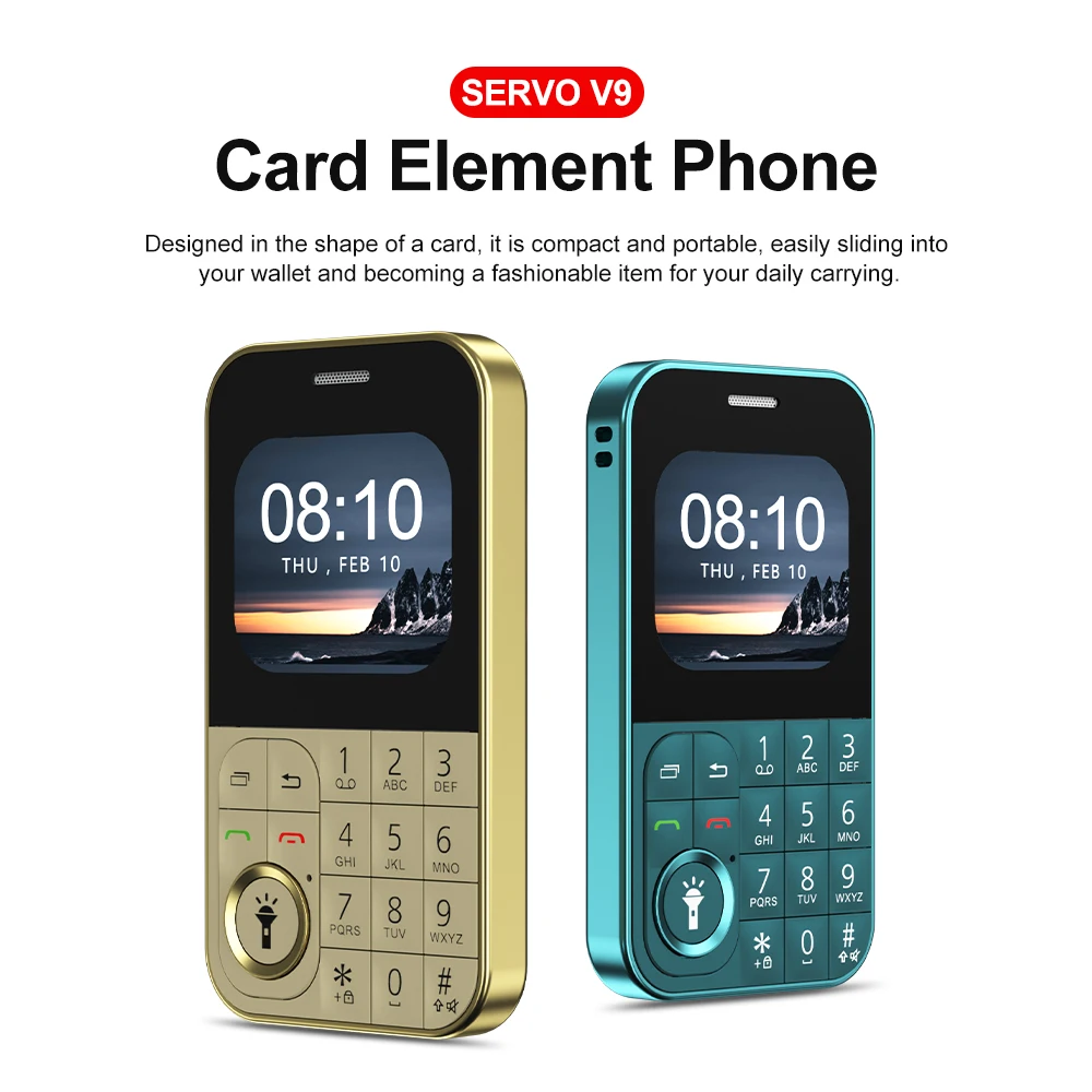 SERVO V9 Mini Mobile Phone Dual SIM Card Speed Dial 2.01