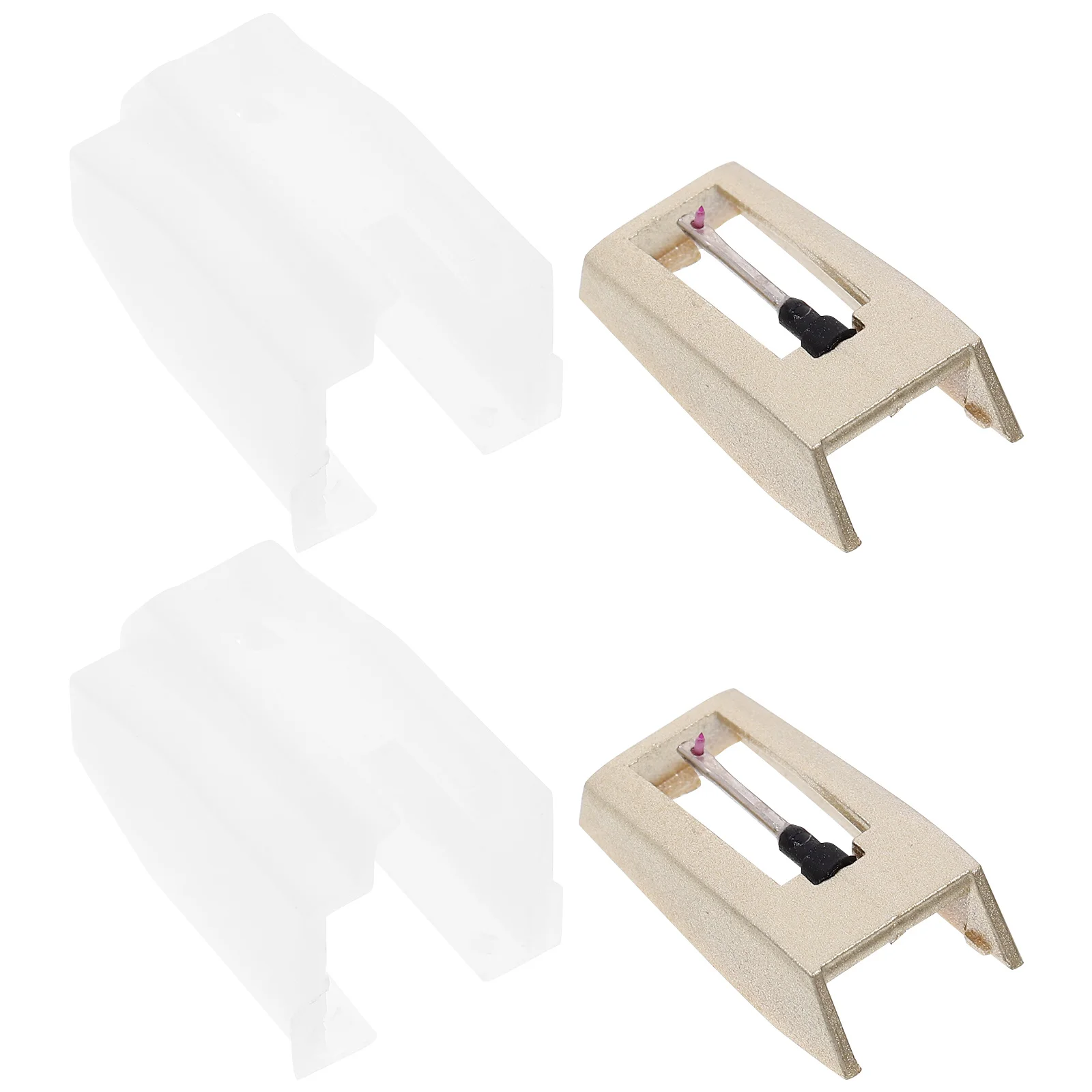 

2pcs Replacement Stylus For Record Player Turntable Needle Universal Vinyl Phonograph Parts Aluminum Alloy Compact Lightweight