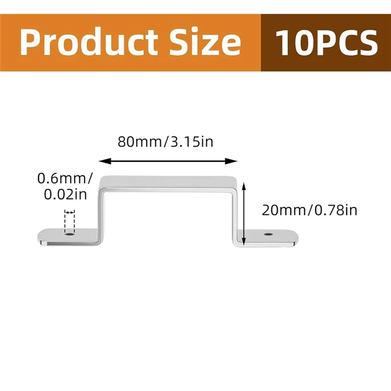 

ABKO-Fence Clips Heavy Duty 10 Pieces Hardware Repair Tool Support Post For Fence For Farmers Builders Concrete