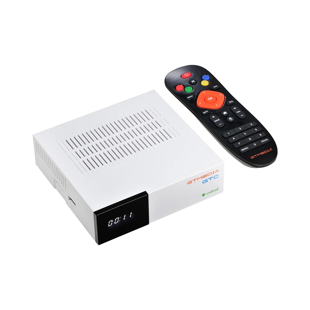 

Penta Core 3D Graphics Global Internet Android Satellite TV Receiver Gt Media GTC Amlogic S905D Quad Core