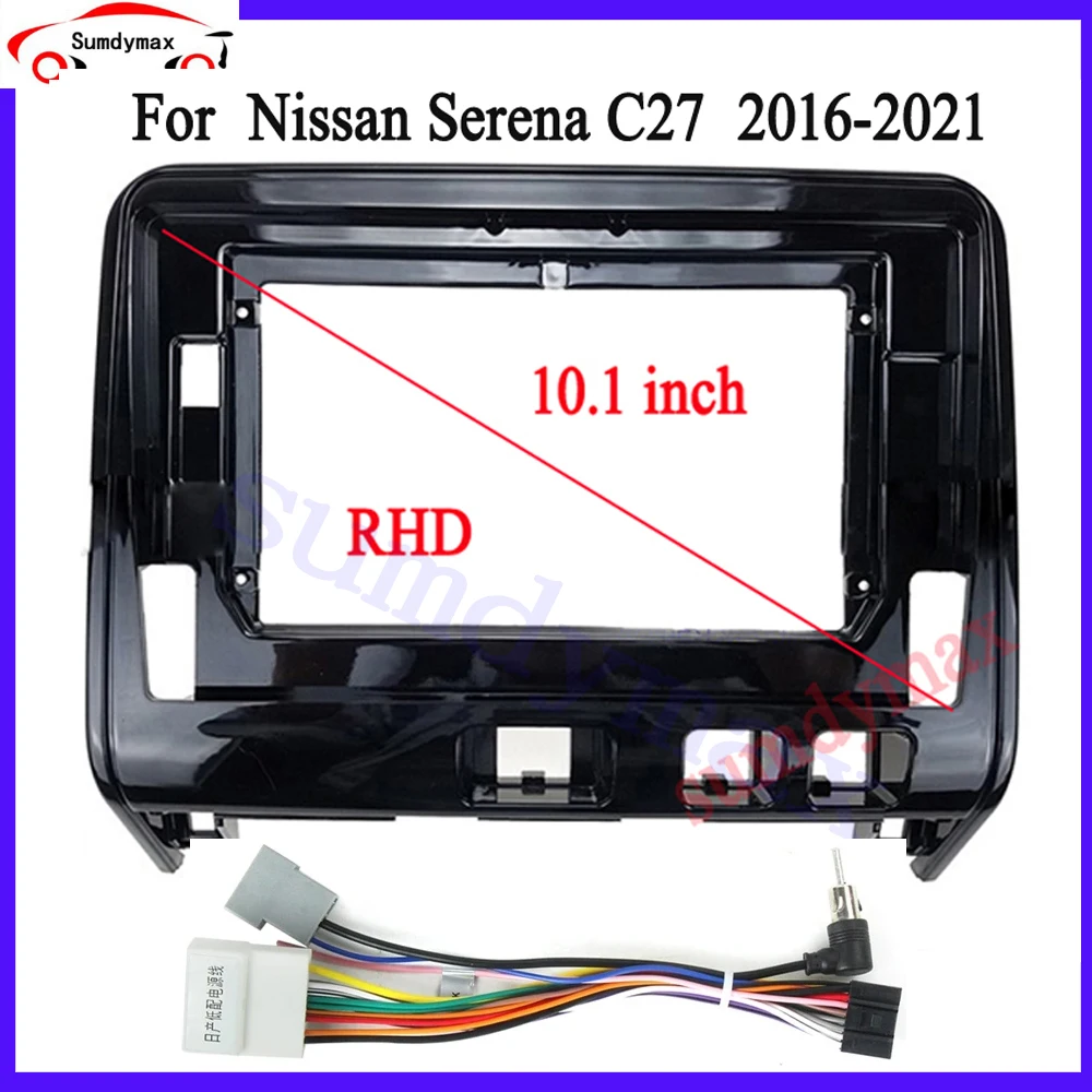 android Car Radio Fascia Frame For  Nissan Serena C27 Suzuki Landy 10.1 inch 2 Din car panel Trim Dashboard Panel Kit