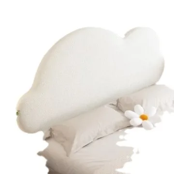 

New cloud bedside cushion backrest princess simple tatami, bedroom soft bag anti-collision pillow cream