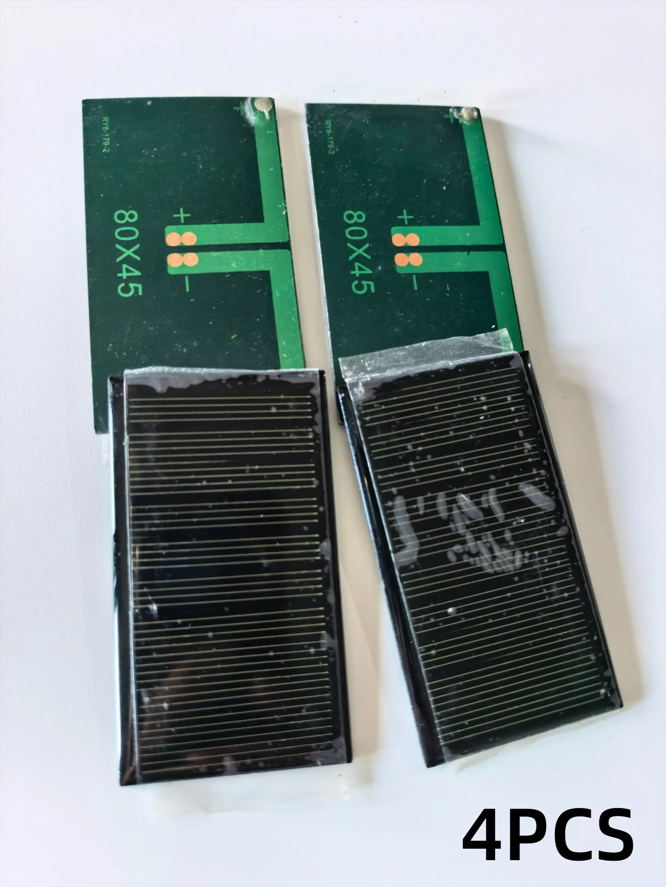 Single Crystal Mini Solar Cell 1PCS‑4PCS 5V 80MA 0.4W 80x45mm Epoxy Solar Panel DIY Portable Power Module For Battery Charging
