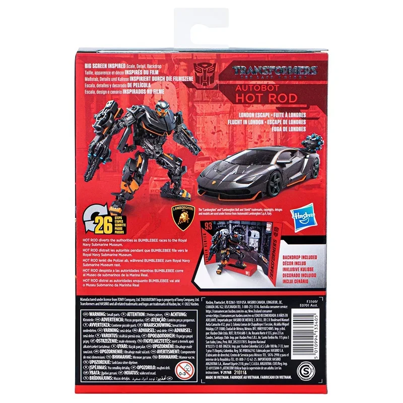 Hasbro Transformers Studio Series SS93 Autobot Hot Road 12Cm Deluxe Class Anime Originele Action Figure Model Speelgoed Cadeau Collectie