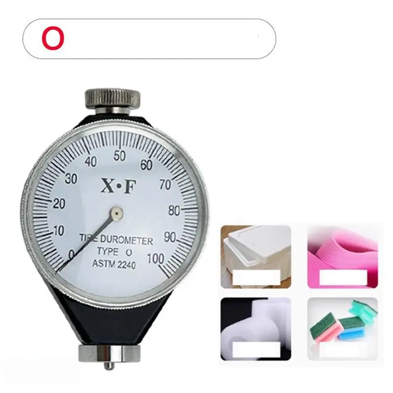 Durometer Hardness Tester Rubber Tire Durometer Rubber Tire Durometer Gauge 0-100 Degrees With Large LCD Display Type D-LICG