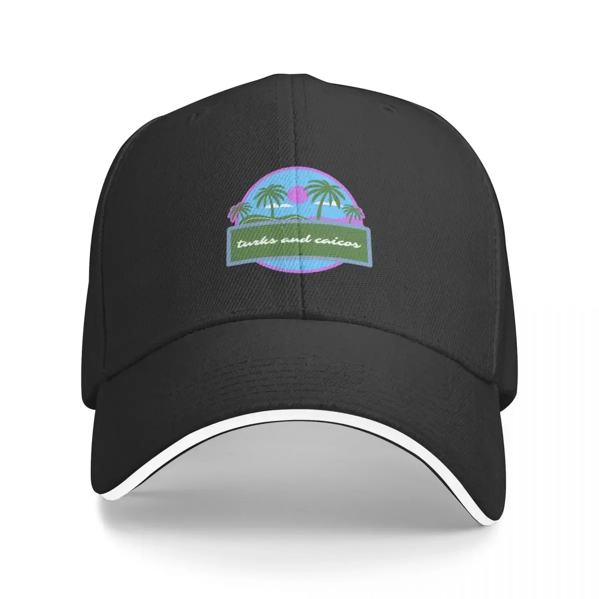 Retro Turks and Caicos Sunset Souvenir Baseball Cap cute Golf Fashion Beach Beach Outing For Women 2025 Men's