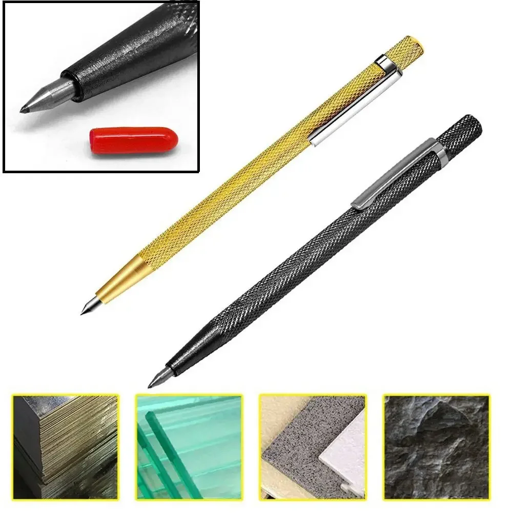 Hand Tools Tile Cutting Pen Carbide Tip Ceramic Engraving Pen Marking Scriber Pen Tungsten Tungsten Steel Alloy