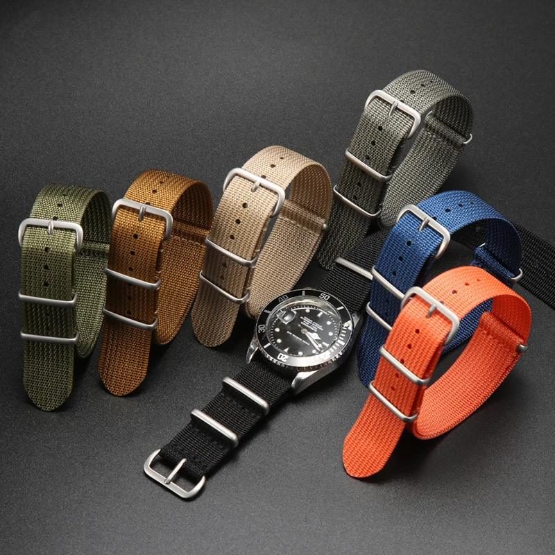 

20mm 22mm 18mm Premium Nylon Watch Band Military Ballistic Soft Nylon Strap Replacement Watchband Watch Accessories