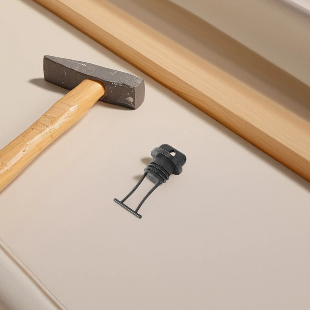 

6Pcs Black Plastic Drain Plug Kit Thread Replacement for Kayak Canoe Boat Drainage Stopper Accessories Kayak Scupper Plugs Parts