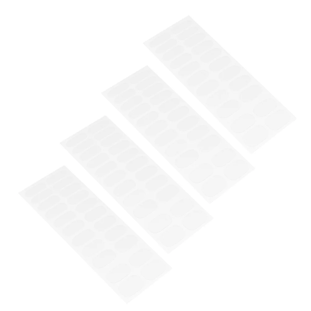 Nagellack-Schutzstreifen, 4 Blatt, transparente selbstklebende Aufkleber, kein Decklack erforderlich, DIY-Maniküre-Zubehör für den Heimsalon