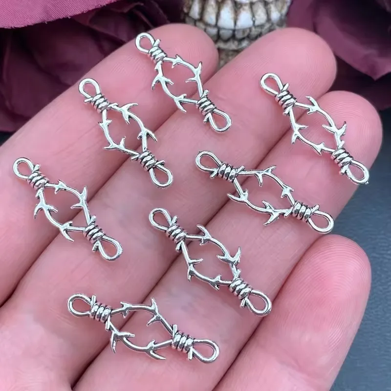 10-60Pcs Gothic Punk Pendants Spikes Charms 3D Metal Connectors DIY Jewelry Findings for Necklace Bracelet Making DIY Accessory