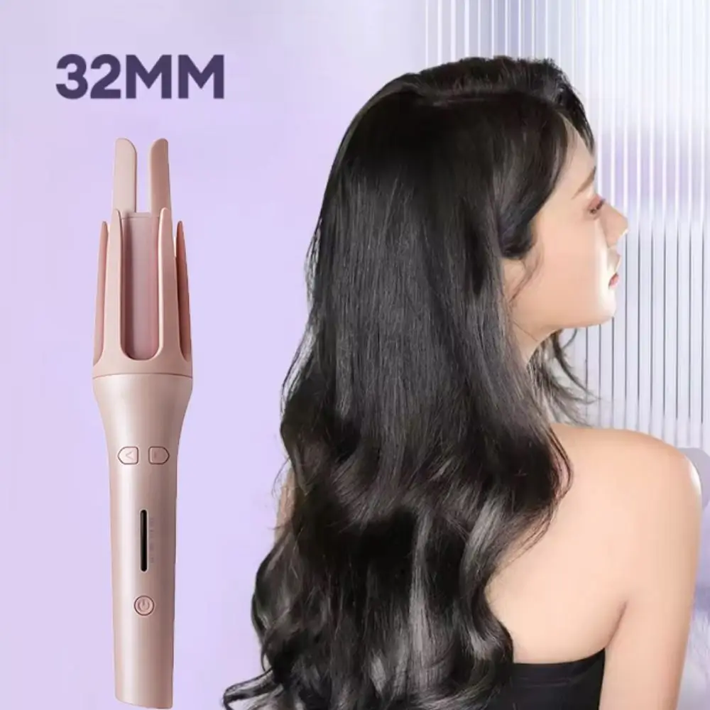

Anti-Scald Automatic Hair Curler Rotating Adjustable Gear Curling Iron Non Damaging Hair 32MM Hair Curling Machine Student