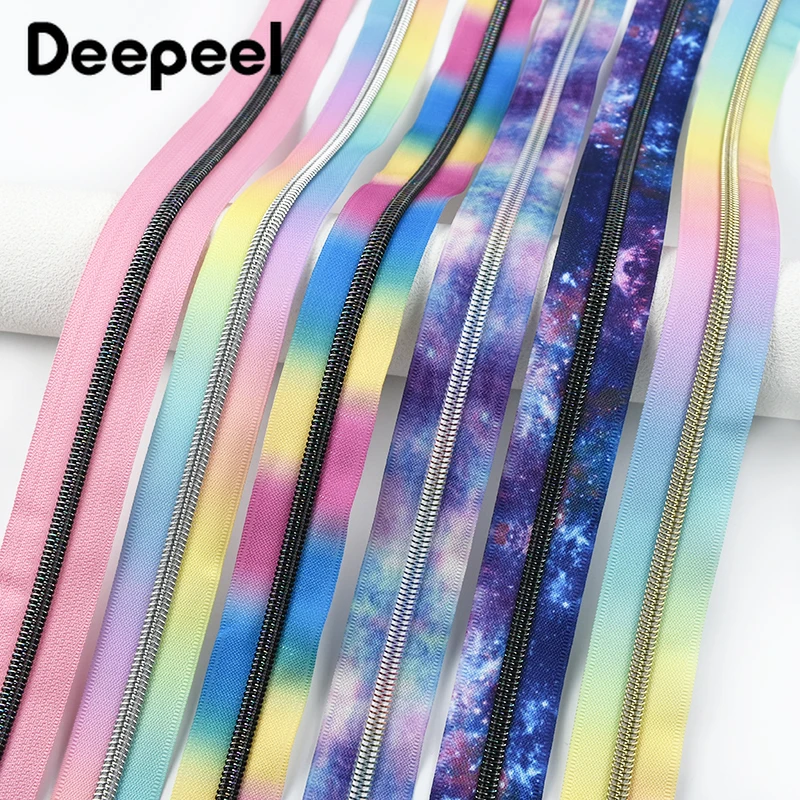 

1/3/5/10M Deepeel 5# Nylon Zippers Tape for Sewing Bag Purse Zipper Coil Garment Decor Zips Repair Kit DIY Material Accessories