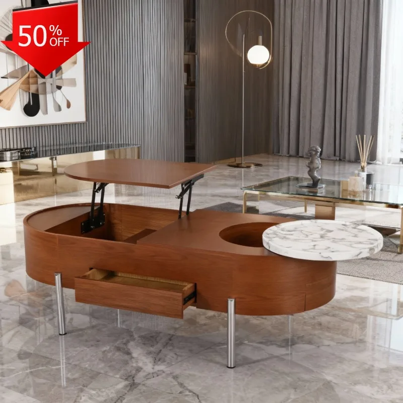 

Center Tea Lounge Auxiliary Removable Mini Coffee Table Pliante End Tables Living Room Furniture Sofa Side Table Mesa Salon Desk