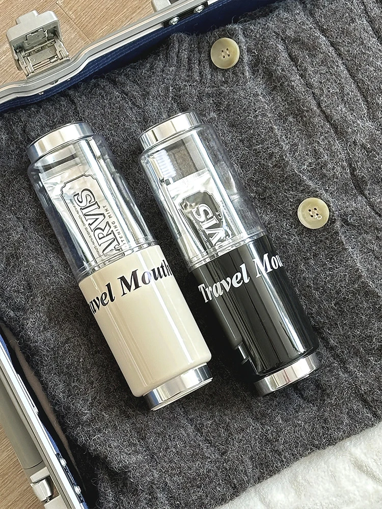 

Portable Travel Toothbru Cup Couple Sle Dental Care Set Creative Trendy Plastic Batoom Accories Storage Organizer