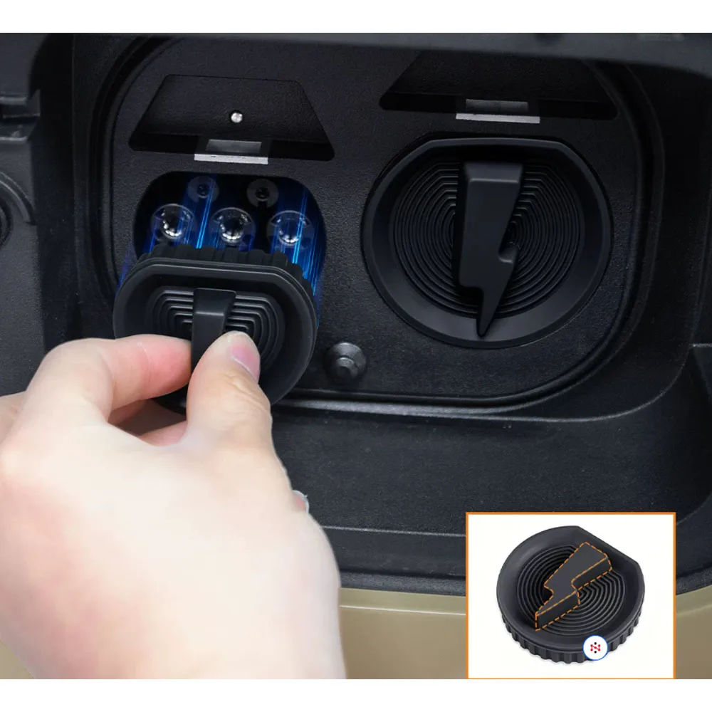 

For Chery iCAR V27 2026+ Auto Charging Port Magnetic Silicone Protective Cover Auto Exterior Protection Accessories