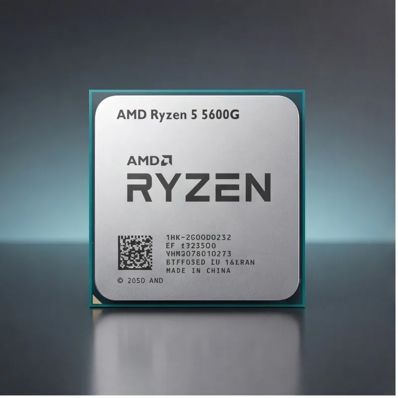 Mini PC Assembly CPU AMD Ryzen 5 5600G R5 5600G AM4 APU 6-Core 12 Thread Light Gaming Processor Without Cooler