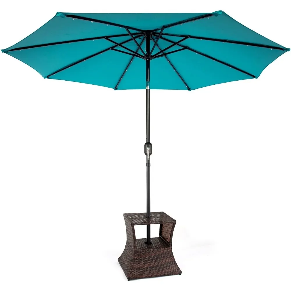 Rattan Umbrella Table, 17