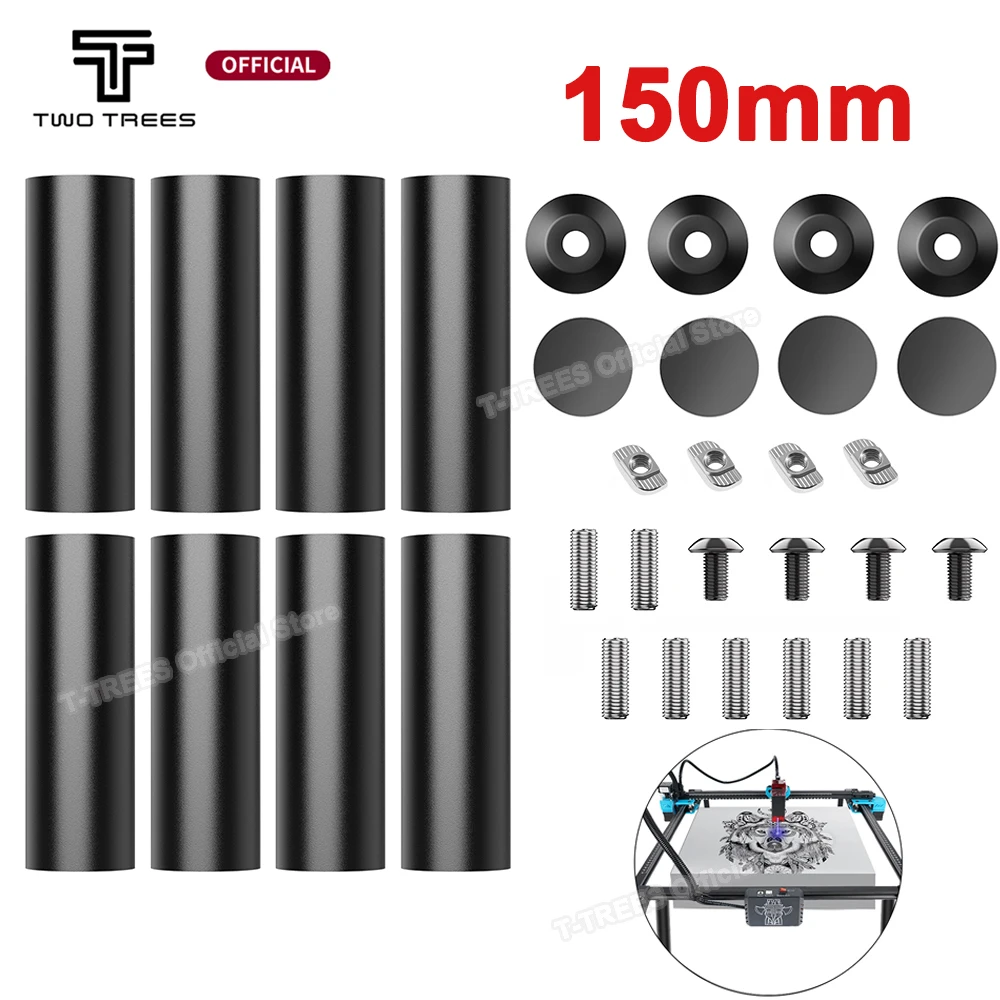 Twotrees Heightening Column Kit 150MM For TTS Machine Leg Expansion Compatible for 95% Machine