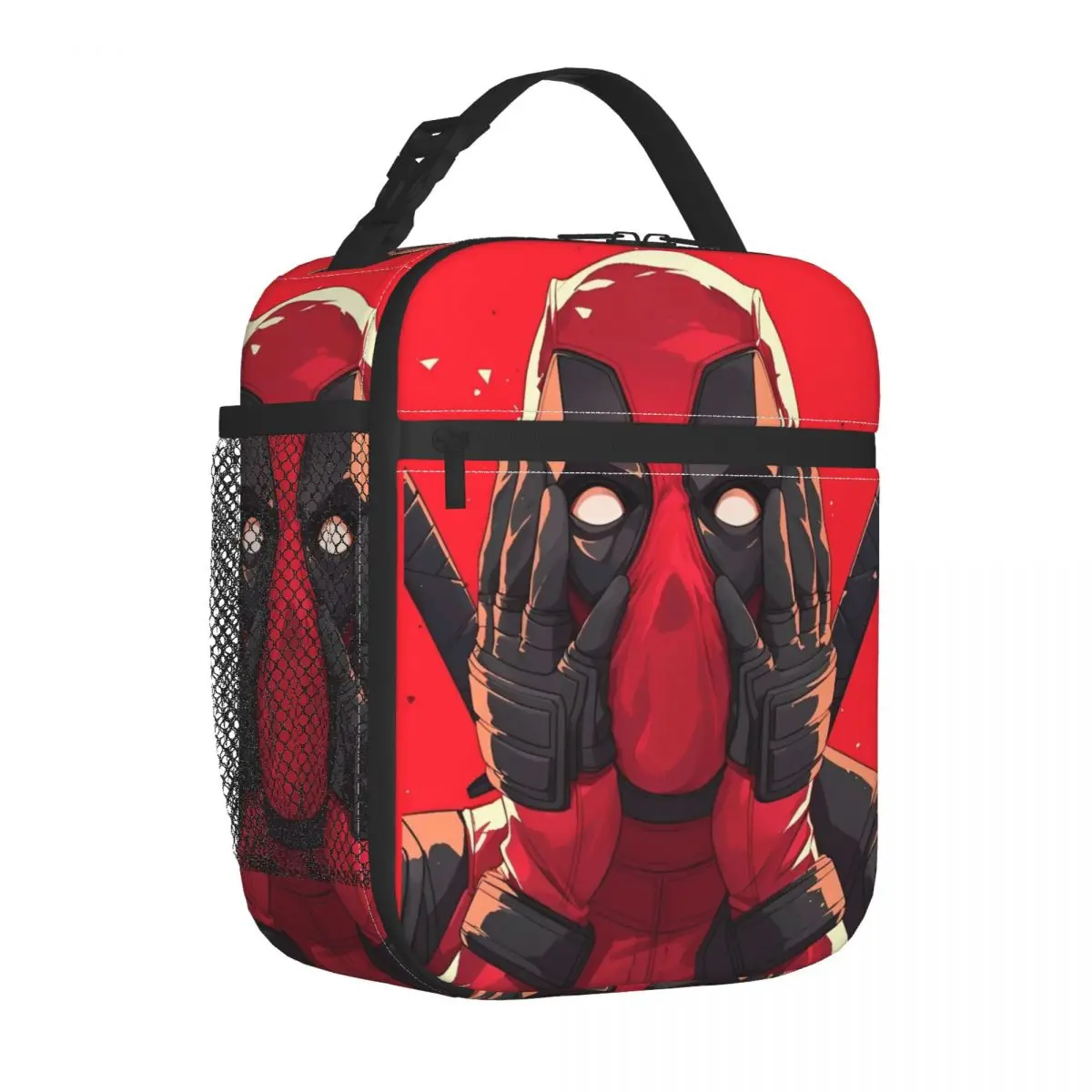 Deadpools Comics Insulated Lunch Bags Cooler Bag Reusable Lunch Container Superhero High Capacity Tote Lunch Box Beach Picnic