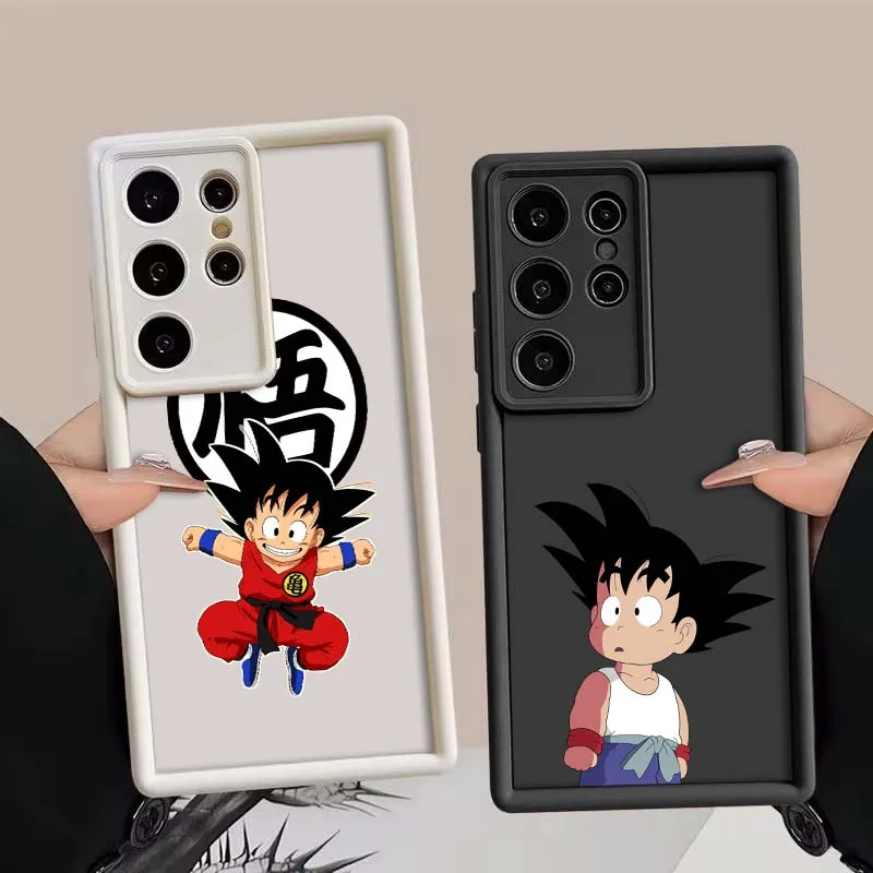 

D-Dragon Ball Cartoon Goku For Samsung Galaxy S25 S24 S23 S22 S21 S20 Ultra Plus FE 5G Eye Ladder Phone Case Cover
