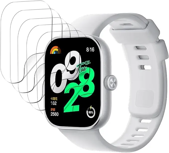 5-1Pcs Hydrogel Film for Redmi Watch 4 Full Coverage Clear Film Smartwatch Screen Protector for Redmi Watch 5 Active/Lite