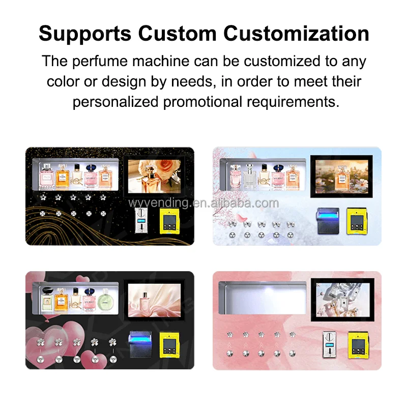 FOODLINE Customized Perfume Automatic Perfume Spraying Vending Machine Fragrance Vending Machine With Credit Card Coin Operated