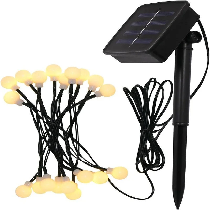 

200 Led Crystal Globe Lights Camping Solar String Lights Outdoor Waterproof Solar Fairy Light for Garden Christmas Party Decor