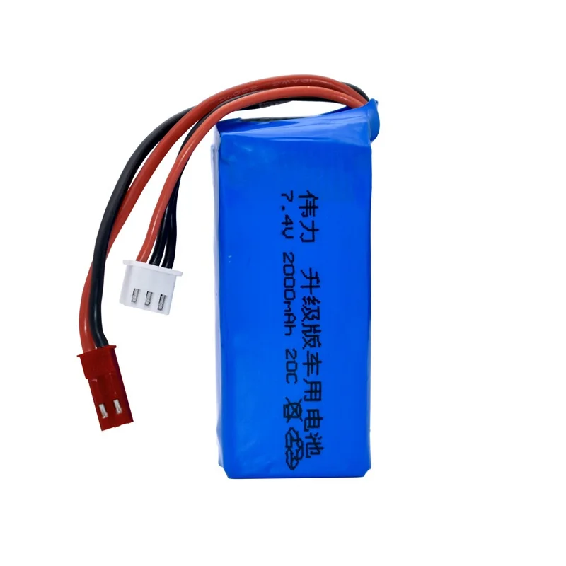 7.4V 2000mAh Rechargeable Battery 20c For A949 A959-B A969 A979-B K929-B Remote Control car 2s 7.4v LiPo Battery For Wltoys Car