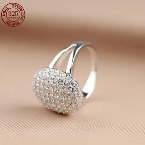 Autentico set in argento sterling S925 con diamante Twilight Breaking Dawn Bella fede nuziale di fidanzamento Regalo di gioielli di moda