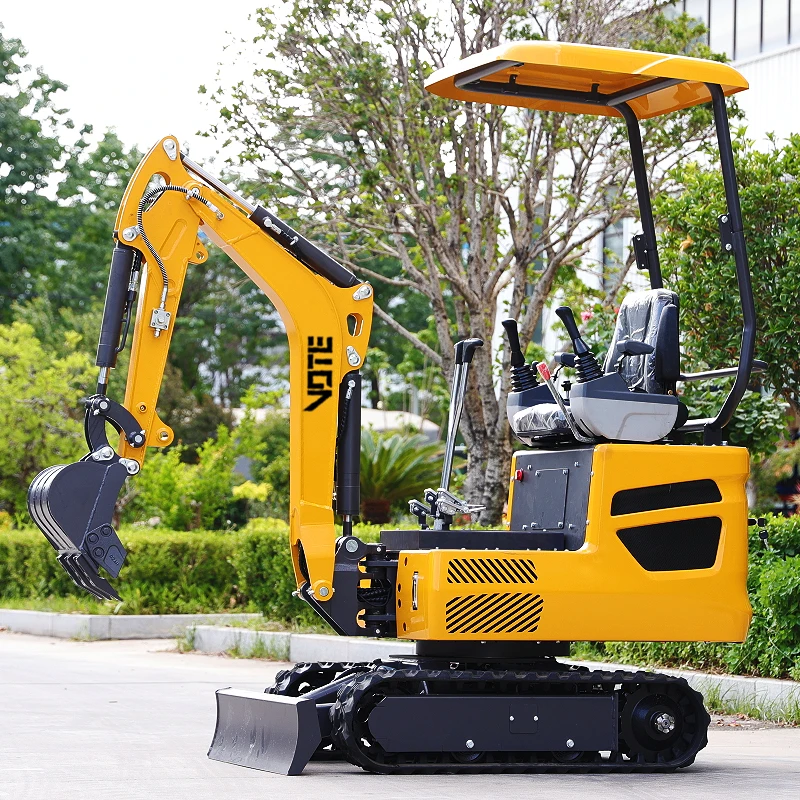 Mini koparka 1 tona 2 1.5 Mini koparko-ładowarka wyprodukowana w Chinach 2 tony Koparko-ładowarka gąsienicowa do użytku domowego Cena Fabryczna Okazja Gorąca Wyprzedaż