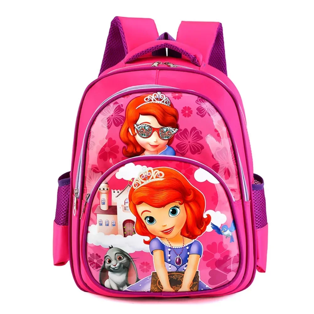 Disney Princess Kids Backpack Comfortable Lighten The Burden Cartoon Cute Fashion Suitable for Students in Grades 1-5 Backpack