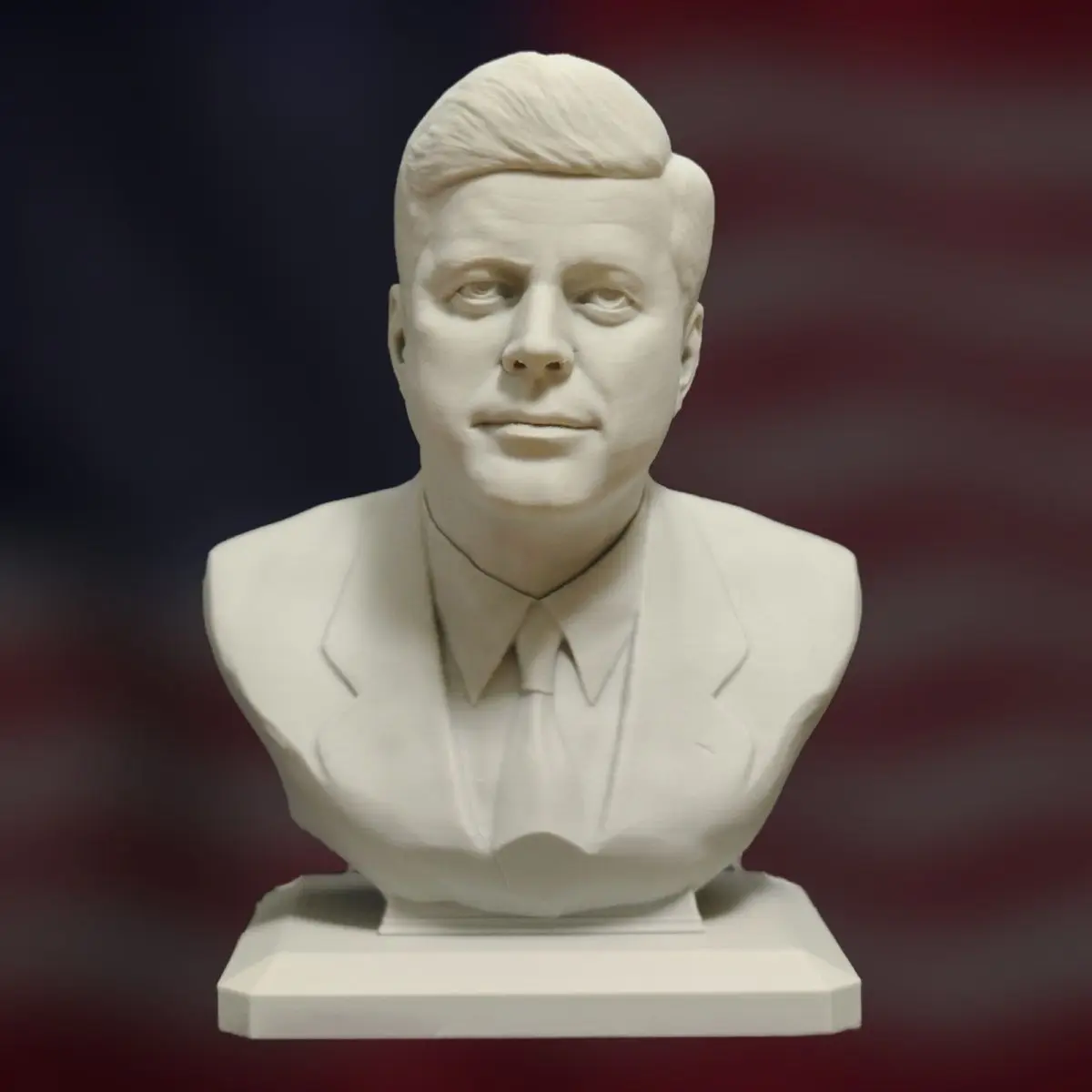 Kennedy Bust Model 3D Printed Figurines DIY Painting Coloring Models Decoraiton Crafts History Fan Collection Gifts
