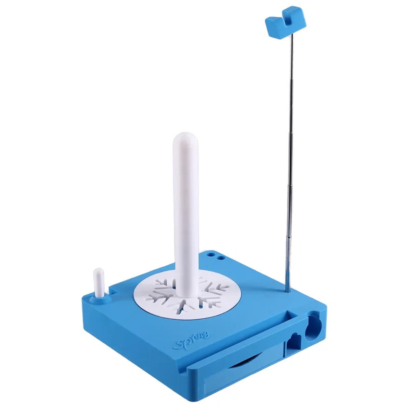 

A88E-Crochet Caddy, держатель пряжи для вязания крючком, многофункциональная коробка для катушки пряжи, съемный держатель пряжи для спиннера пряжи крючком