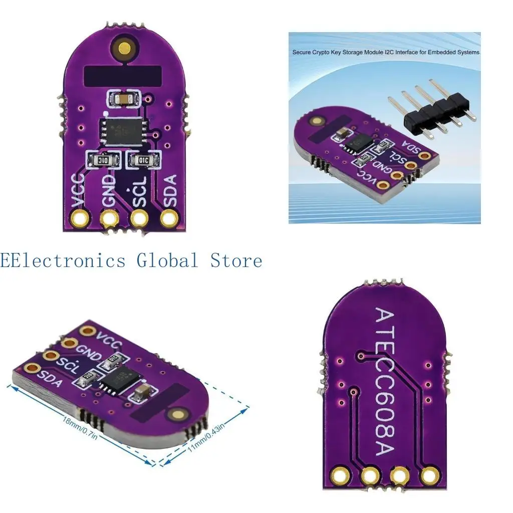 

462B CJMCU608 Cryptographic Password Processor with ECC Support and RNG Feature