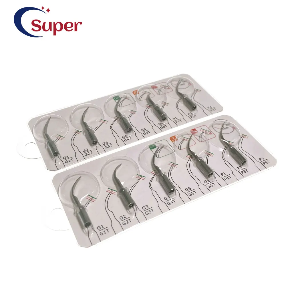 5pcs Dental Ultrasonic Scaler Tip Scaling Periodontics Endodontics Fit SA*ELEC D*E N*K Ultrasonic Scalers