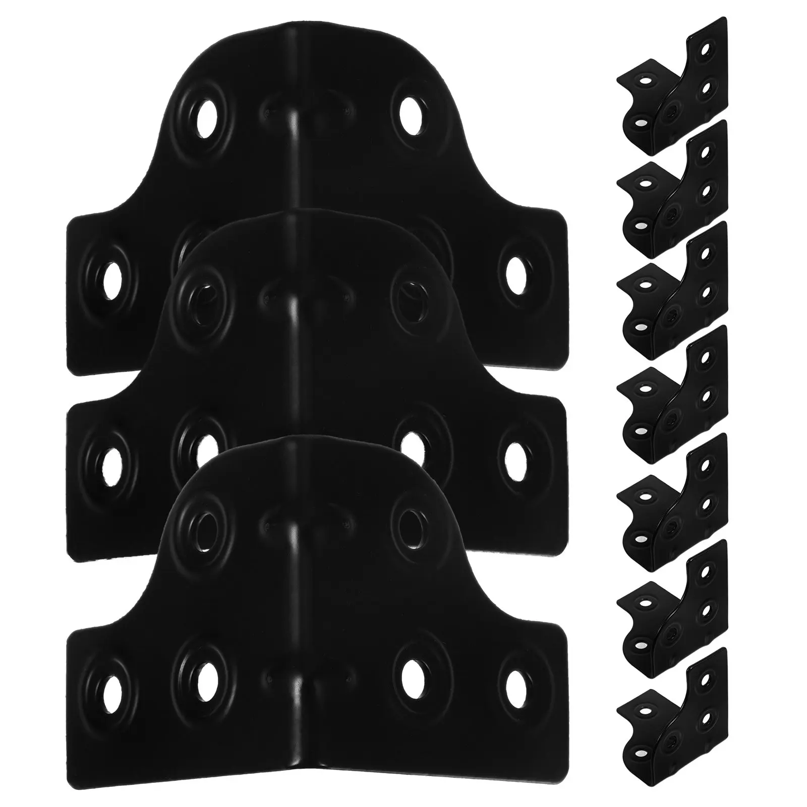 12Pcs Aviation Grade Electroplated Corner Guards Stylish T Shape Metal Edge Protectors for Furniture Dresser Cabinets Storage