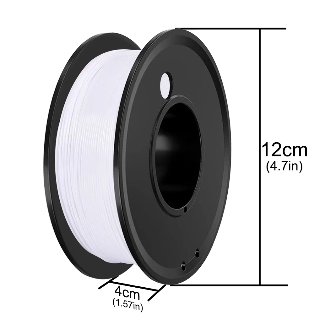 PETG 200G 3D-Drucker-Filament, Schwarz und Weiß, 1,75 mm, hochwertiges FDM-Druckmaterial, einfarbig, für 3D-Druck – Detail 6