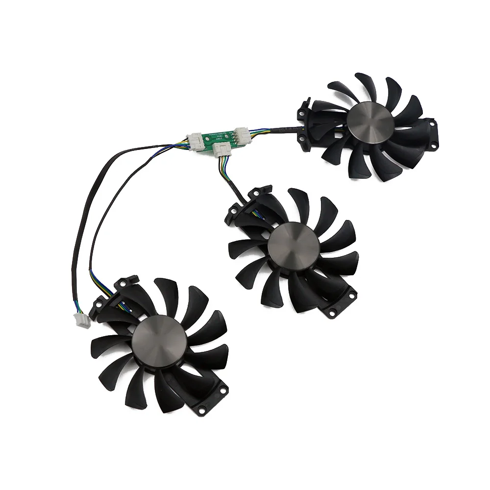 Custom 3Pcs Lot 75MM 4PIN GA81S2U GTX970 980 GPU Fan for ZOTAC Geforce GTX 980 4GD5 GTX 970 AMP 4G Graphics Card Cooler Gift