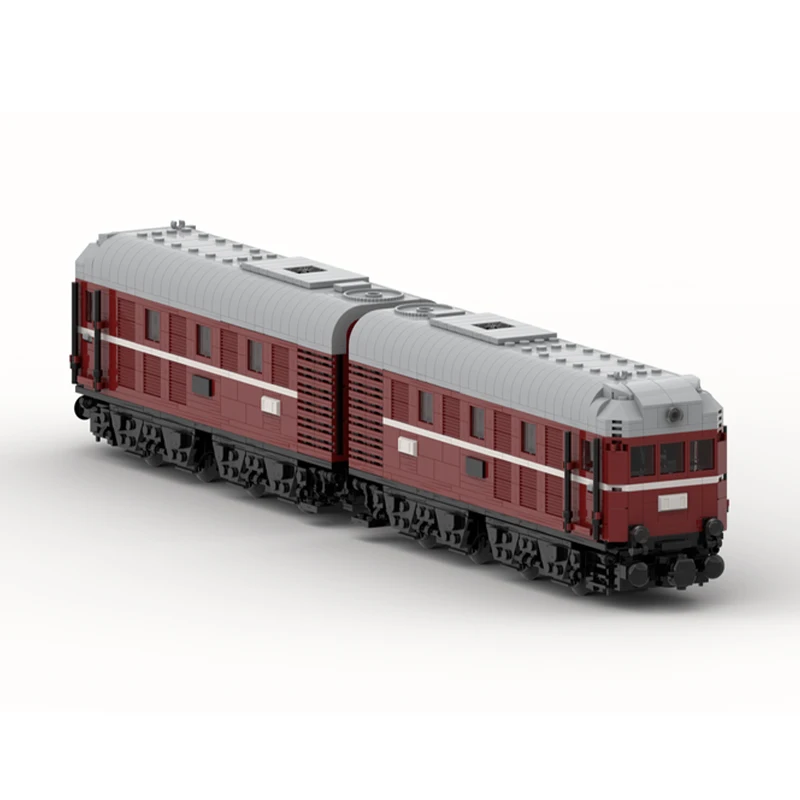 MOC City train Series Baureihe V188 Building Blocks modello mattoni fai da te giocattoli educativi per bambini regalo di natale