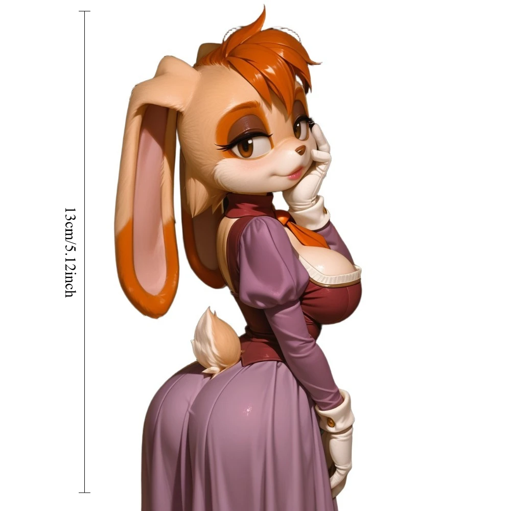 1PC Anime Vanilla Bunny Character Vinyl Decal Waterproof Sunproof Sticker for Car Motorcycle Electric Scooter Exterior Decor