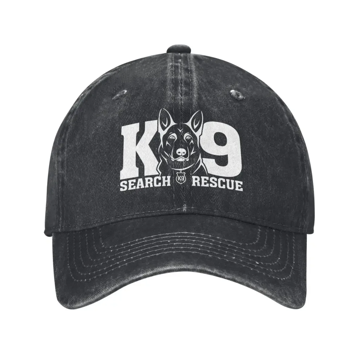 K9 Search Rescue Baseball Cap Police Dog Street Style Unisex Teens Trucker Hat Sunscreen Tennis Skate Baseball Caps Gift