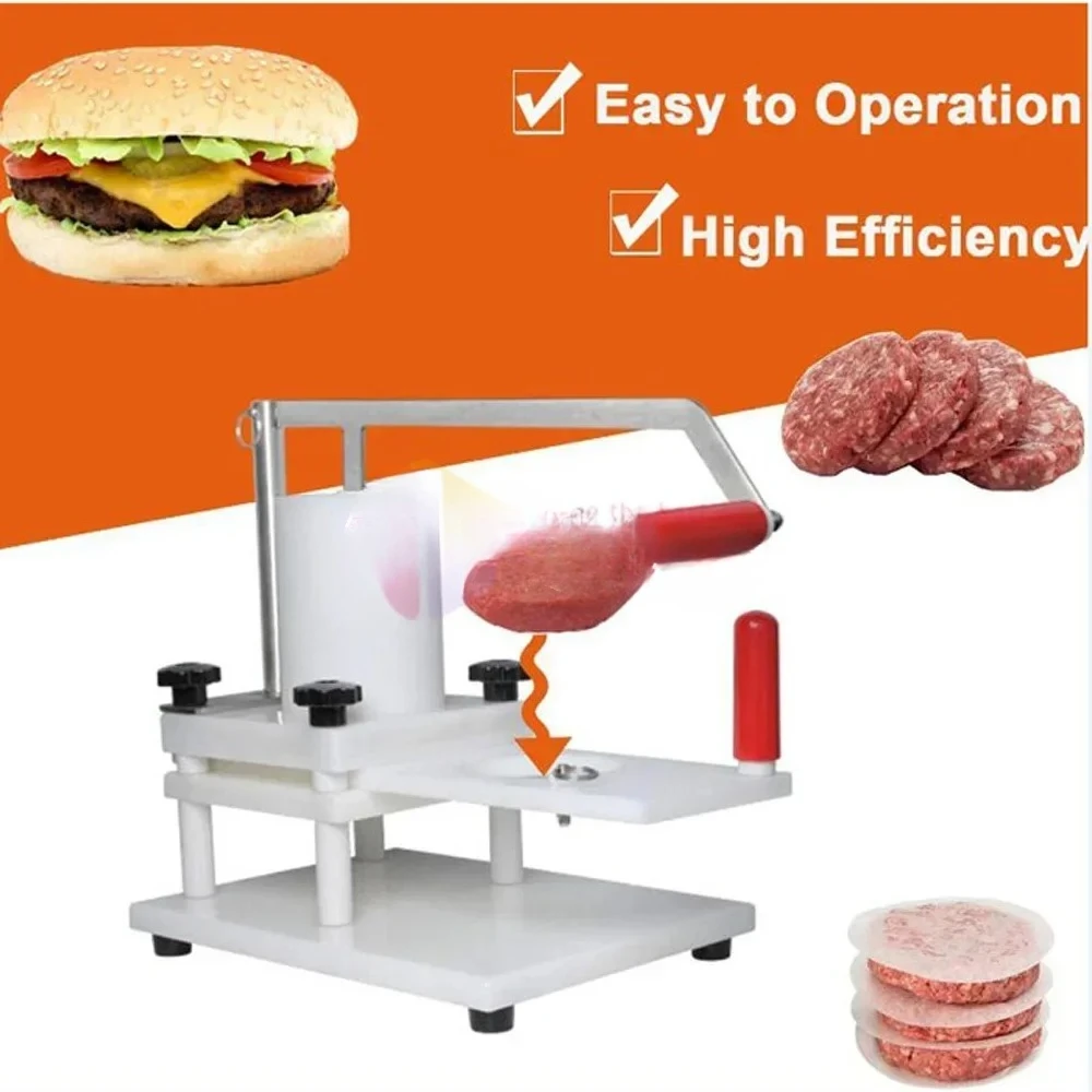 Commercial Hamburger Patty Maker Manual Hamburger Forming Machine Burger Press Dia 110mm 130mm Mold