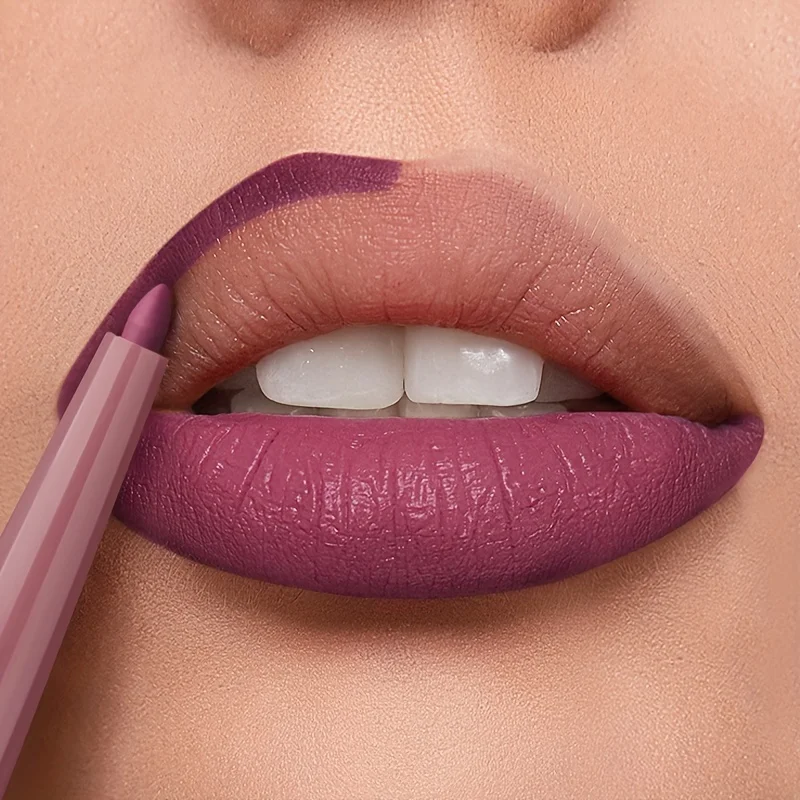 Długotrwały, wodoodporny, matowy konturówka do ust w odcieniach nude - wysoka pigmentacja, wysuwana, gładkie nakładanie, naturalny wygląd