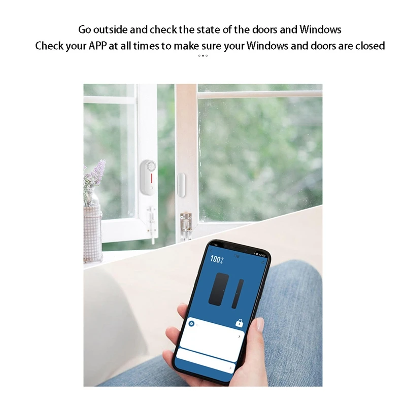 Wifi Door Magnetic Alarm Door And Window Alarm Remote Home Isolation Sound And Light Sensor